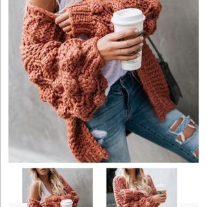 Hand knit cardigan
